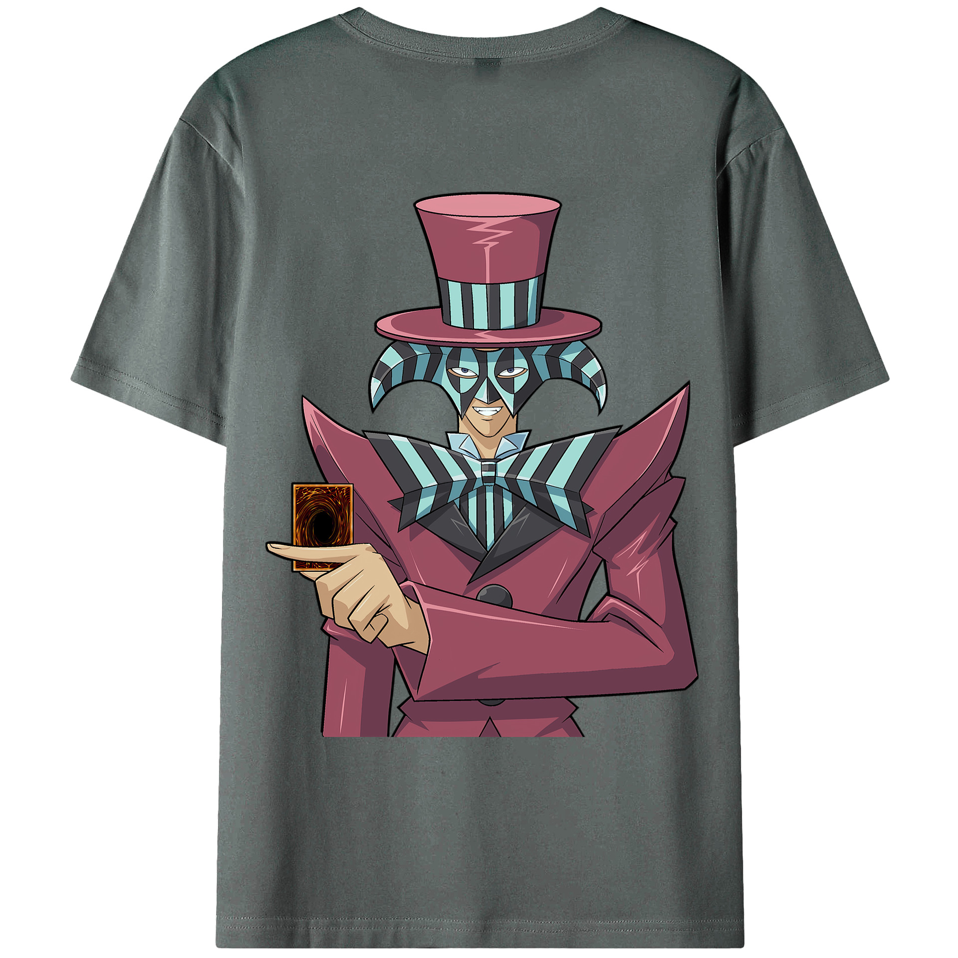 （画像用） 遊☆戯☆王 Yu-Gi-Oh! 綿100％ メンズ半袖Tシャツ（バックプリント） 通気性